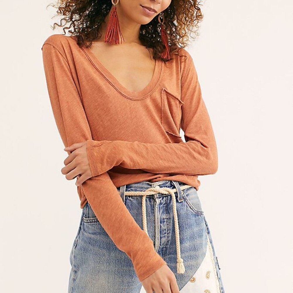 Free People We The Free Betty Long Sleeve Top